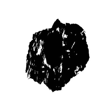 Beyaz arkaplanda siyah grunge mürekkep fırçası darbeleri. 