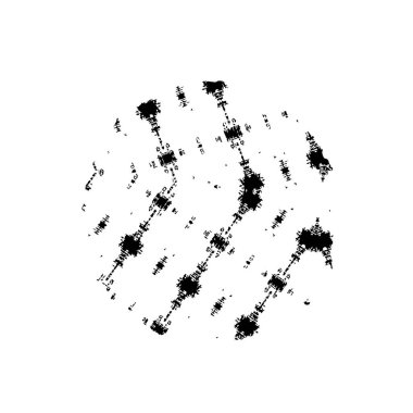 Grunge üst üste biniyor. Soyut siyah-beyaz vektör arkaplanı. Çatlak, leke ve noktalarda kirli desenli tek renkli klasik yüzey. Karanlık korku tarzında eski bir duvar.