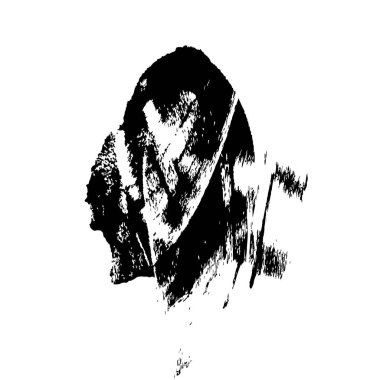 Grunge üst üste biniyor. Soyut siyah-beyaz vektör arkaplanı. Çatlak, leke ve noktalarda kirli desenli tek renkli klasik yüzey. Karanlık korku tarzında eski bir duvar.