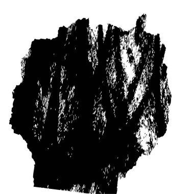 Grunge üst üste biniyor. Soyut siyah-beyaz vektör arkaplanı. Çatlak, leke ve noktalarda kirli desenli tek renkli klasik yüzey. Karanlık korku tarzında eski bir duvar.