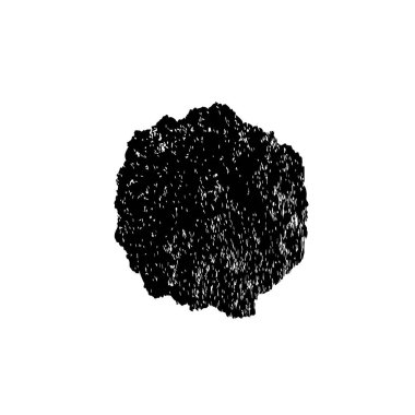 Beyaz arkaplanda soyut tek renkli leke, vektör illüstrasyonu