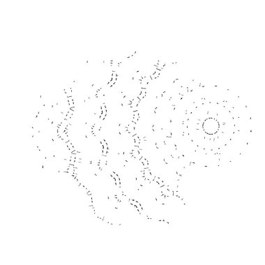 Grunge üst üste biniyor. Soyut siyah-beyaz vektör arkaplanı. Çatlak, leke ve noktalarda kirli desenli tek renkli klasik yüzey. Karanlık korku tarzında eski bir duvar.