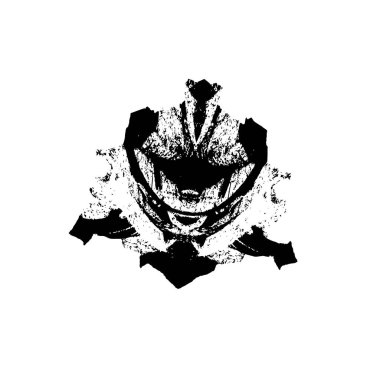 Grunge üst üste biniyor. Soyut siyah-beyaz vektör arkaplanı. Çatlak, leke ve noktalarda kirli desenli tek renkli klasik yüzey. Karanlık korku tarzında eski bir duvar.