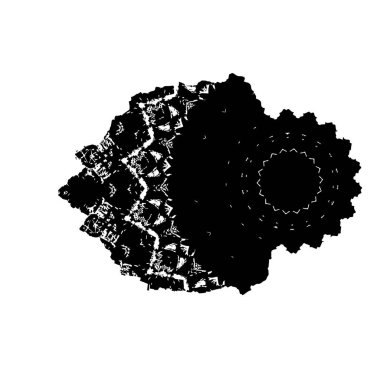 Grunge üst üste biniyor. Soyut siyah-beyaz vektör arkaplanı. Çatlak, leke ve noktalarda kirli desenli tek renkli klasik yüzey. Karanlık korku tarzında eski bir duvar.