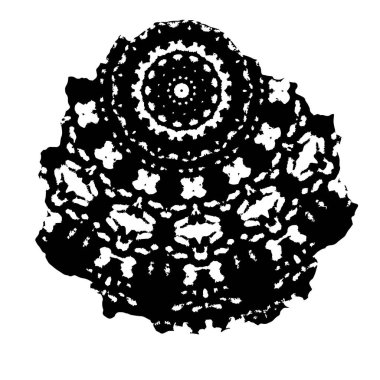 Grunge üst üste biniyor. Soyut siyah-beyaz vektör arkaplanı. Çatlak, leke ve noktalarda kirli desenli tek renkli klasik yüzey. Karanlık korku tarzında eski bir duvar.