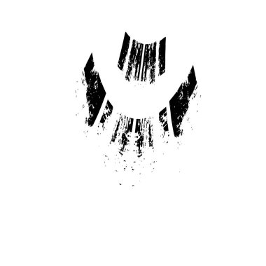 Grunge üst üste biniyor. Soyut siyah-beyaz vektör arkaplanı. Çatlak, leke ve noktalarda kirli desenli tek renkli klasik yüzey. Karanlık korku tarzında eski bir duvar.