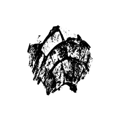 Grunge üst üste biniyor. Soyut siyah-beyaz vektör arkaplanı. Çatlak, leke ve noktalarda kirli desenli tek renkli klasik yüzey. Karanlık korku tarzında eski bir duvar.