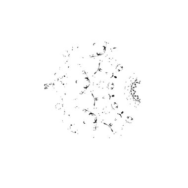 Grunge üst üste biniyor. Soyut siyah-beyaz vektör arkaplanı. Çatlak, leke ve noktalarda kirli desenli tek renkli klasik yüzey. Karanlık korku tarzında eski bir duvar.