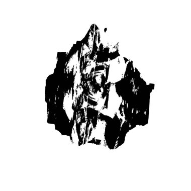 Beyaz arkaplanda siyah grunge mürekkep fırçası darbeleri. 