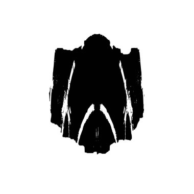 Grunge siyah ve beyaz dokusu. Soyut nokta izole edildi