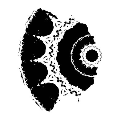 Grunge üst üste biniyor. Soyut siyah-beyaz vektör arkaplanı. Çatlak, leke ve noktalarda kirli desenli tek renkli klasik yüzey. Karanlık korku tarzında eski bir duvar.