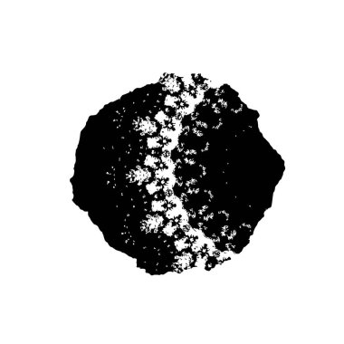 Grunge üst üste biniyor. Soyut siyah-beyaz vektör arkaplanı. Çatlak, leke ve noktalarda kirli desenli tek renkli klasik yüzey. Karanlık korku tarzında eski bir duvar.