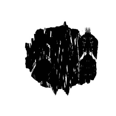 Grunge üst üste biniyor. Soyut siyah-beyaz vektör arkaplanı. Çatlak, leke ve noktalarda kirli desenli tek renkli klasik yüzey. Karanlık korku tarzında eski bir duvar.