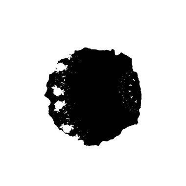 Grunge üst üste biniyor. Soyut siyah-beyaz vektör arkaplanı. Çatlak, leke ve noktalarda kirli desenli tek renkli klasik yüzey. Karanlık korku tarzında eski bir duvar.