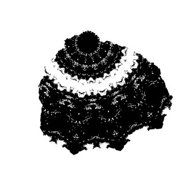 Grunge üst üste biniyor. Soyut siyah-beyaz vektör arkaplanı. Çatlak, leke ve noktalarda kirli desenli tek renkli klasik yüzey. Karanlık korku tarzında eski bir duvar.