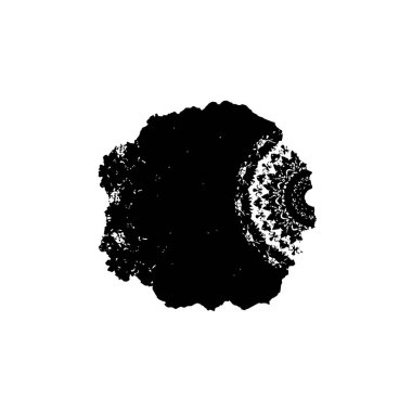 Grunge üst üste biniyor. Soyut siyah-beyaz vektör arkaplanı. Çatlak, leke ve noktalarda kirli desenli tek renkli klasik yüzey. Karanlık korku tarzında eski bir duvar.