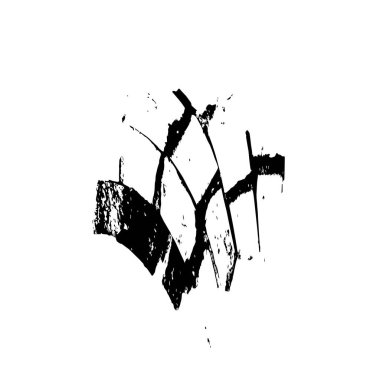 Grunge üst üste biniyor. Soyut siyah-beyaz vektör arkaplanı. Çatlak, leke ve noktalarda kirli desenli tek renkli klasik yüzey. Karanlık korku tarzında eski bir duvar.