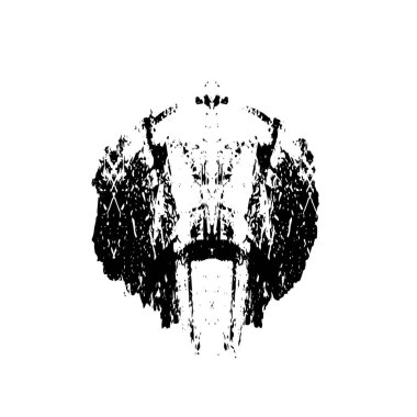 Grunge dokusu siyah beyaz. Soyut nokta izole edildi