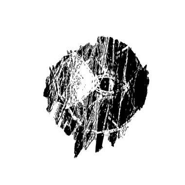 Grunge üst üste biniyor. Soyut siyah-beyaz vektör arkaplanı. Çatlak, leke ve noktalarda kirli desenli tek renkli klasik yüzey. Karanlık korku tarzında eski bir duvar.