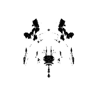 Grunge dokusu siyah beyaz. Soyut nokta izole edildi