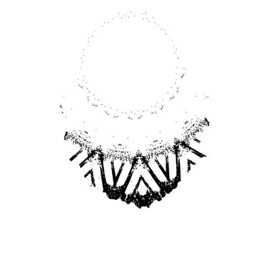 Grunge üst üste biniyor. Soyut siyah-beyaz vektör arkaplanı. Çatlak, leke ve noktalarda kirli desenli tek renkli klasik yüzey. Karanlık korku tarzında eski bir duvar.