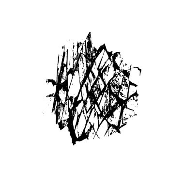 Grunge üst üste biniyor. Soyut siyah-beyaz vektör arkaplanı. Çatlak, leke ve noktalarda kirli desenli tek renkli klasik yüzey. Karanlık korku tarzında eski bir duvar.