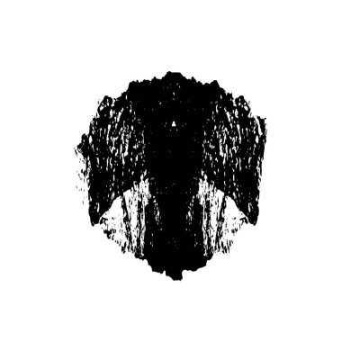 Grunge dokusu siyah beyaz. Soyut nokta izole edildi