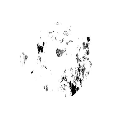 Grunge üst üste biniyor. Soyut siyah-beyaz vektör arkaplanı. Çatlak, leke ve noktalarda kirli desenli tek renkli klasik yüzey. Karanlık korku tarzında eski bir duvar.