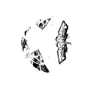 Grunge üst üste biniyor. Soyut siyah-beyaz vektör arkaplanı. Çatlak, leke ve noktalarda kirli desenli tek renkli klasik yüzey. Karanlık korku tarzında eski bir duvar.