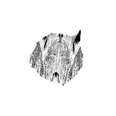 Grunge üst üste biniyor. Soyut siyah-beyaz vektör arkaplanı. Çatlak, leke ve noktalarda kirli desenli tek renkli klasik yüzey. Karanlık korku tarzında eski bir duvar.