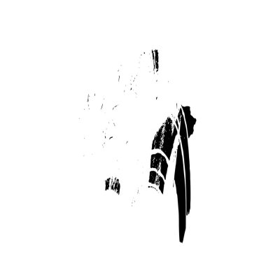 Grunge üst üste biniyor. Soyut siyah-beyaz vektör arkaplanı. Çatlak, leke ve noktalarda kirli desenli tek renkli klasik yüzey. Karanlık korku tarzında eski bir duvar.