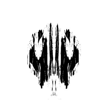 Grunge dokusu siyah beyaz. Soyut nokta izole edildi