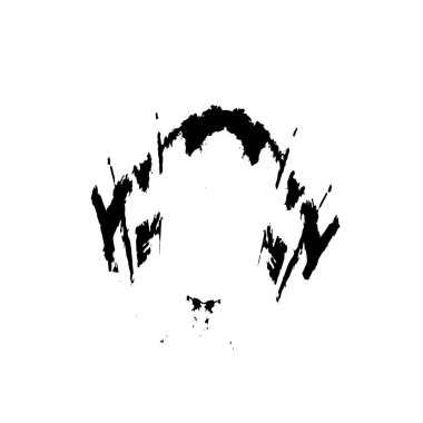 black and white brush stroke, creative element