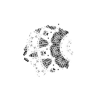 black and white brush stroke, creative element