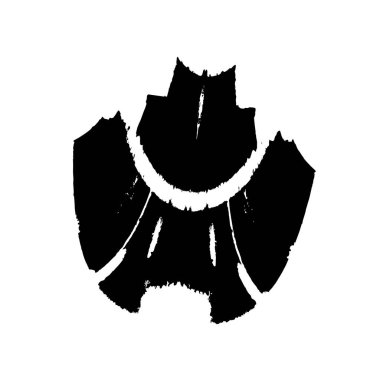 black and white brush stroke, creative element