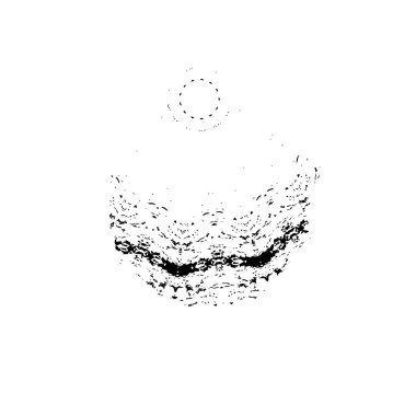 brush stroke, black and white creative element