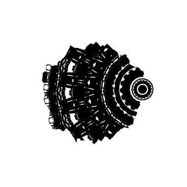 brush stroke, black and white creative element