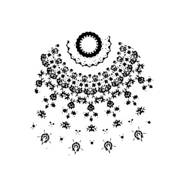 brush stroke, black and white creative element