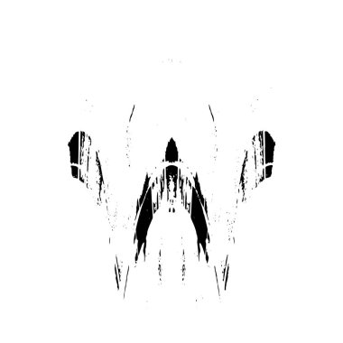 Grunge dokusu siyah beyaz. Soyut nokta izole edildi