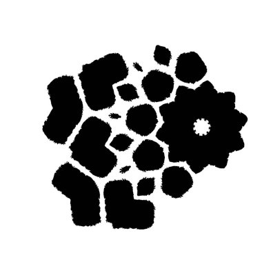 vektör eli çizilmiş mürekkep lekesi