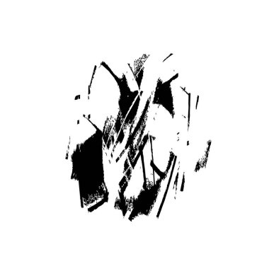 siyah fırça mürekkep dokusu. Vektör çizimi. dizayn için grunge biçimi