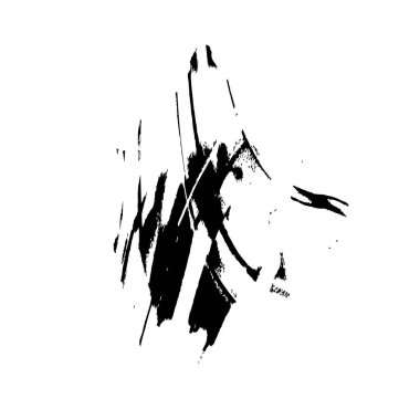 Siyah grafik renk yamaları fırça darbeleri arka plan tasarım ögesini etkiler