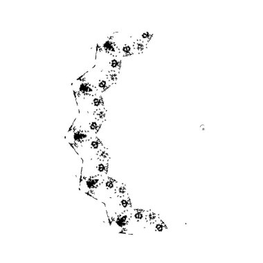 Gine haritası - bissau - koronavirüs