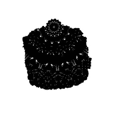 İzole edilmiş pasta ve pasta sembolü. Stok için pasta ve tatlı vektör simgesi.