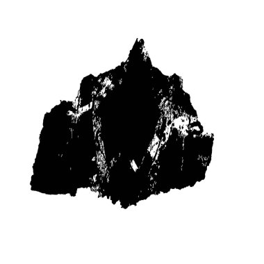 Siyah mürekkep lekesi beyaz arkaplanda izole edildi