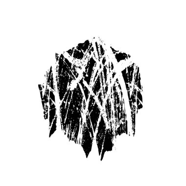 Grunge dokusu siyah beyaz. Soyut nokta izole edildi