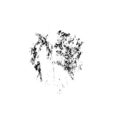 Beyaz arkaplanda soyut grunge mürekkep lekesi