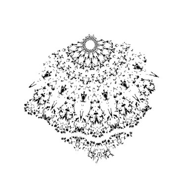 Siyah grafik renk yamaları fırça darbeleri arka plan tasarım ögesini etkiler