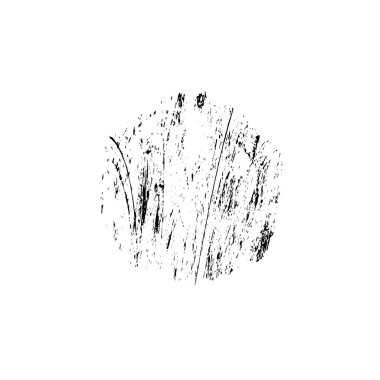 grunge noktası, beyaz arkaplanda soyut tasarım ögesi, vektör illüstrasyonu