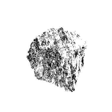 Beyaz arkaplanda soyut tek renkli leke, vektör illüstrasyonu